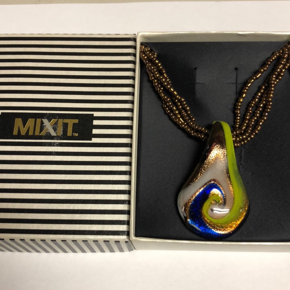 Mixit Multi Color Beaded Necklace
